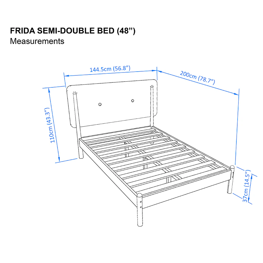 Frida 48x75" Bed - Oak - Image 6
