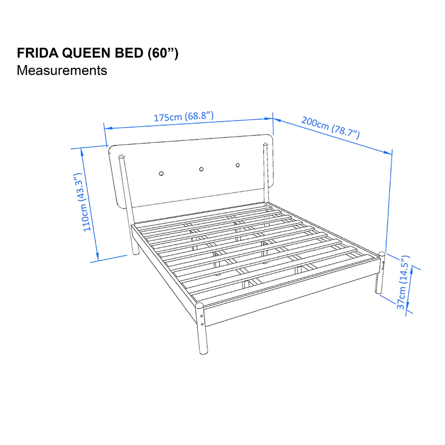 Frida 60x75" Bed - Oak - Image 6