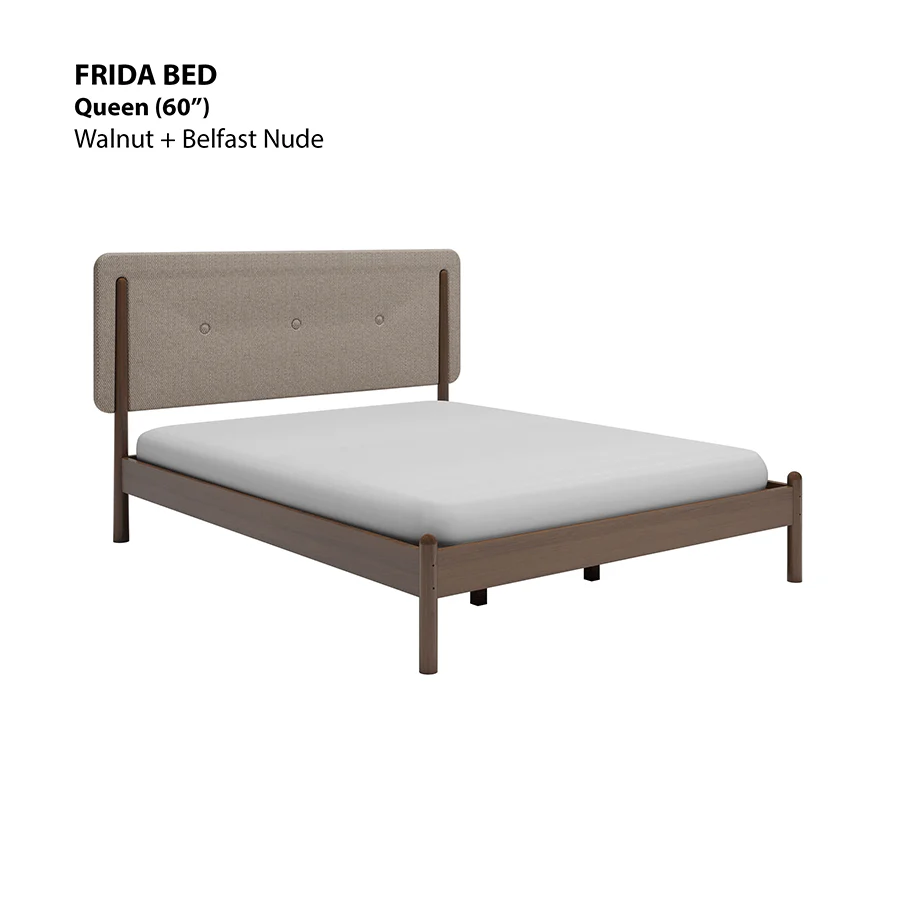 Frida 60x75" Bed - Walnut Brown