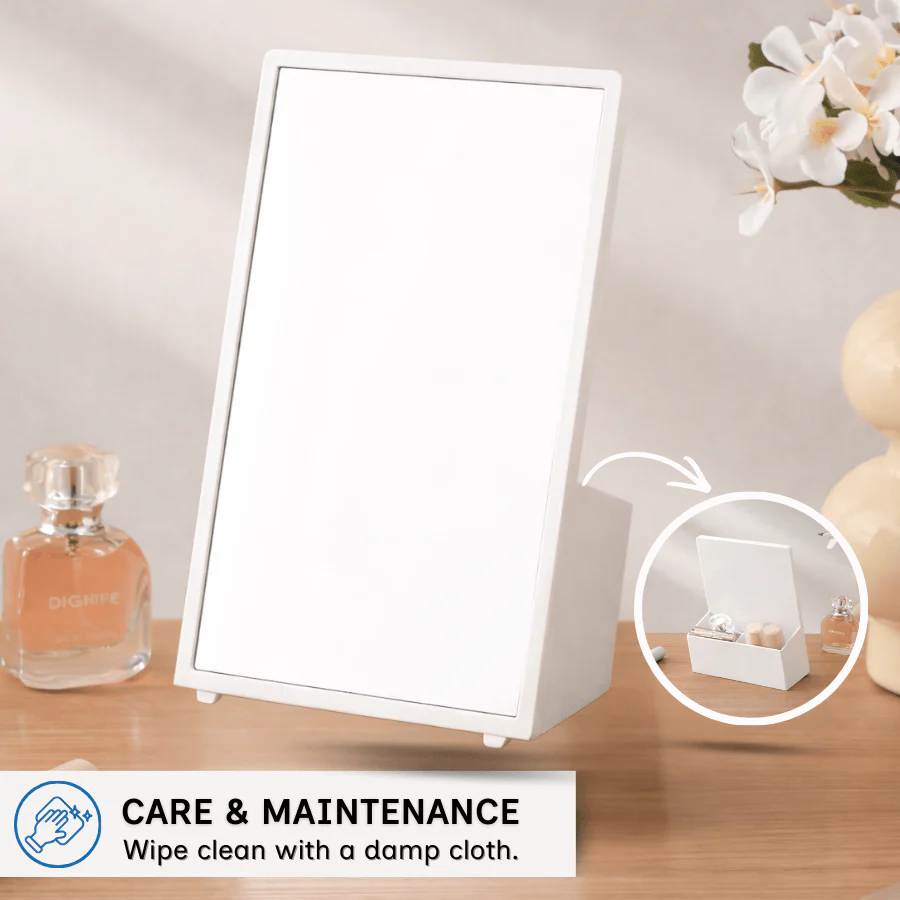 Gal Table Mirror with Organizer - Image 8
