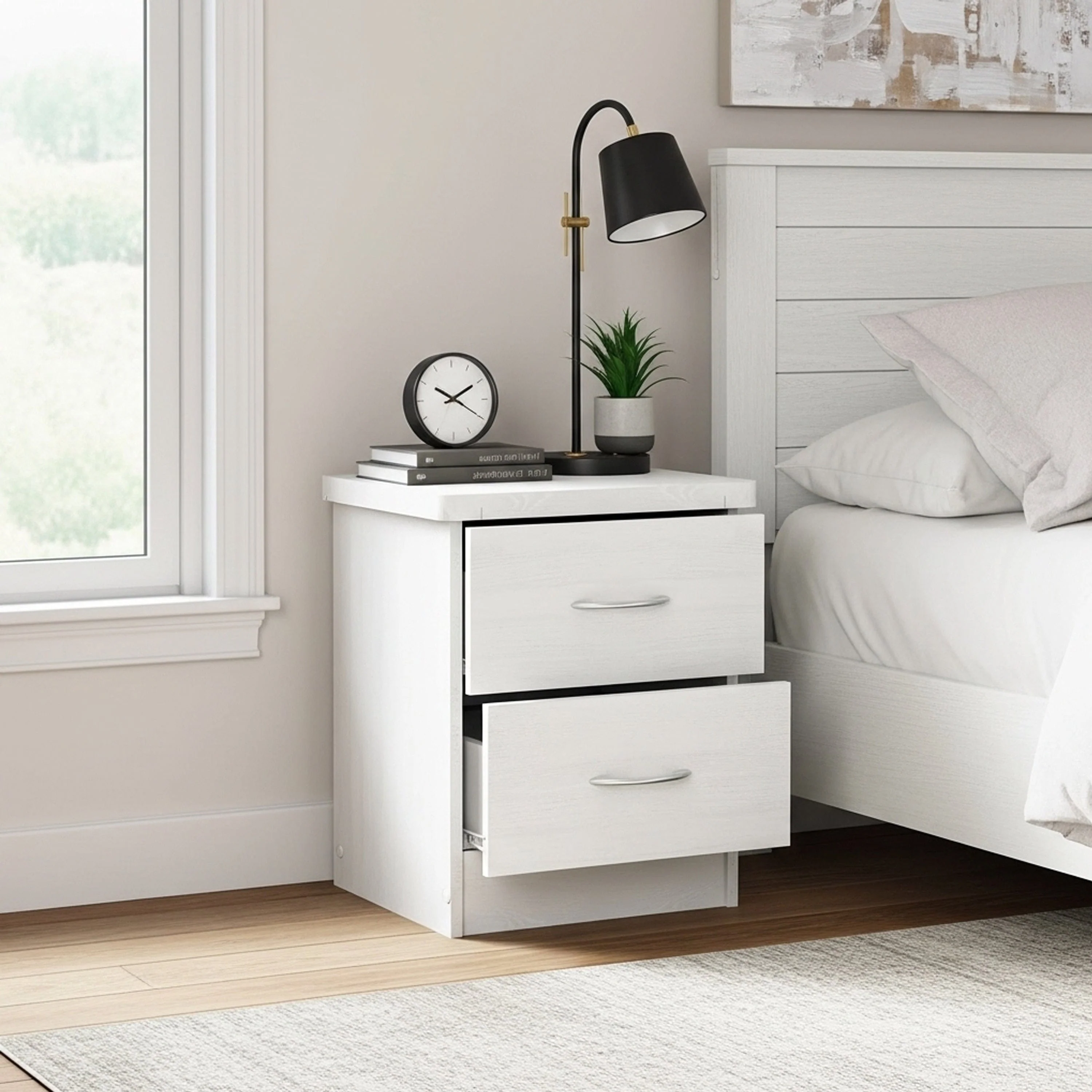 Geraine 2 Drawer Nightstand - Image 17