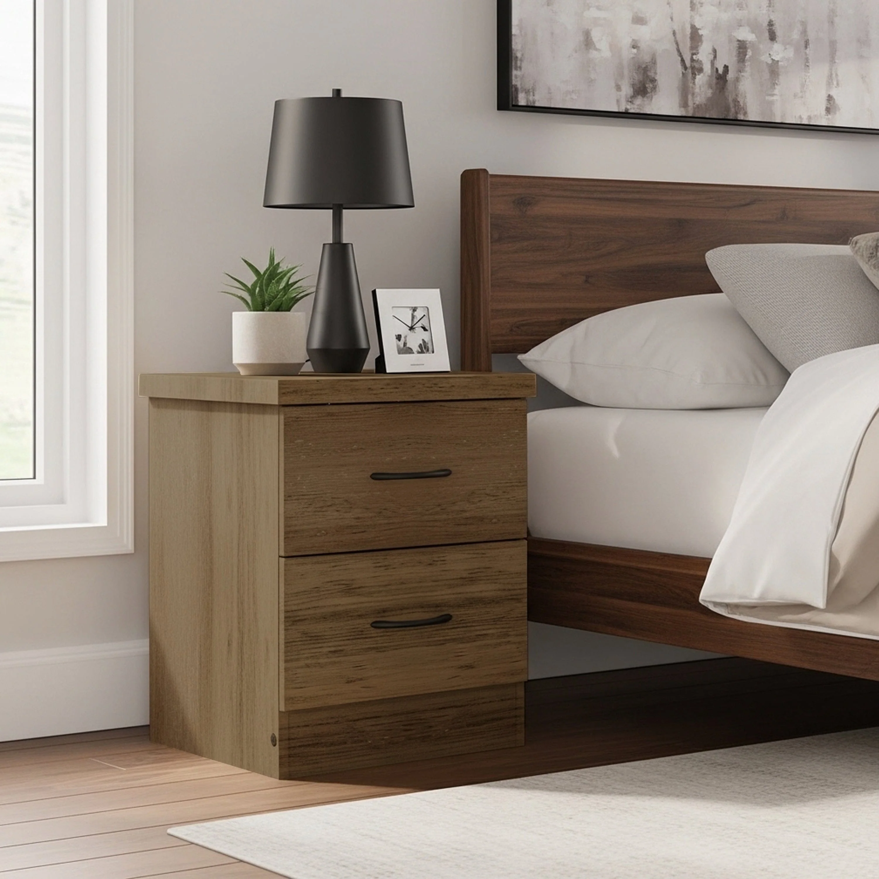 Geraine 2 Drawer Nightstand - Image 30