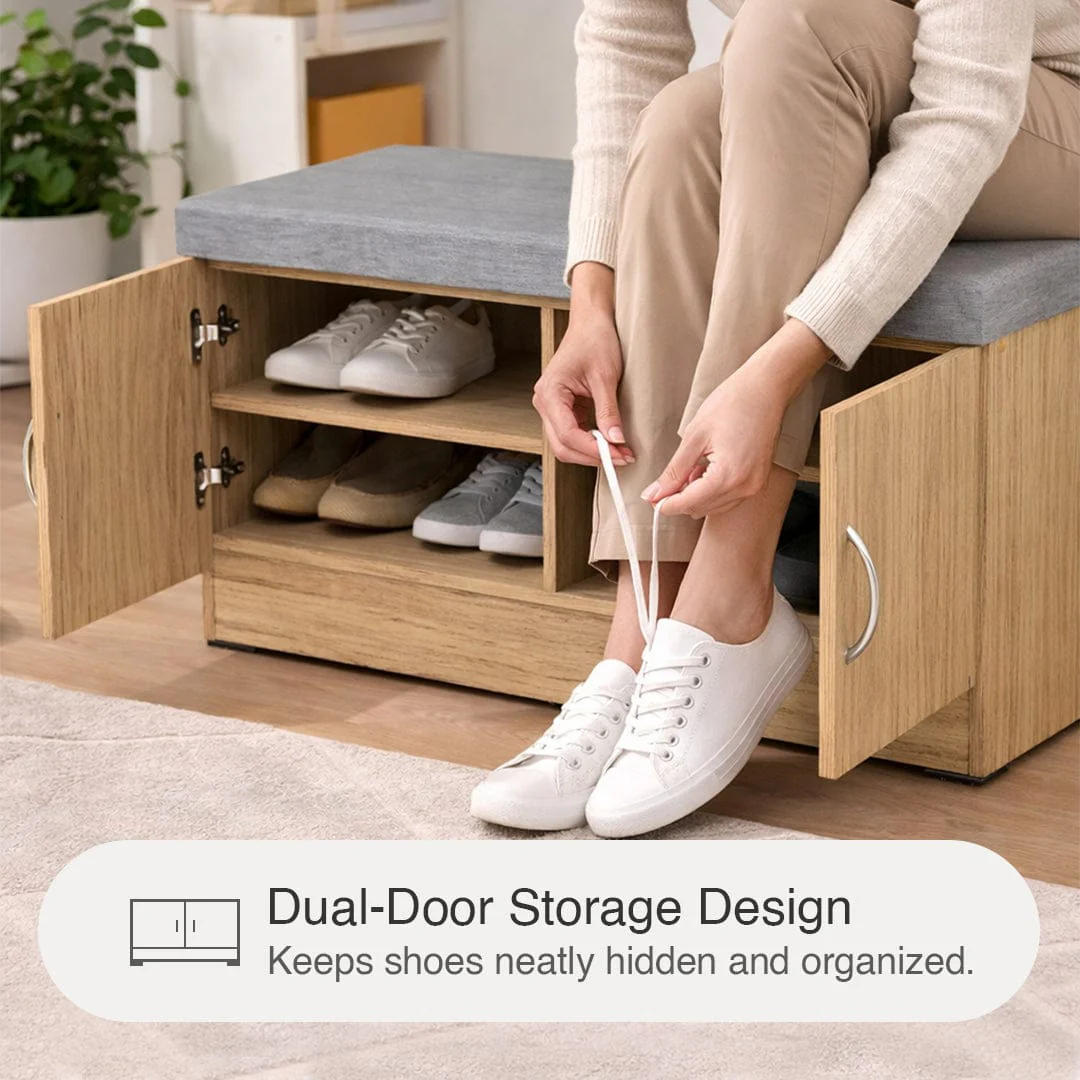 Gerry 2 Door Shoe Bench - Image 18
