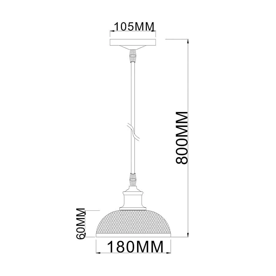 Gine Metal Mesh Pendant Light - Image 5