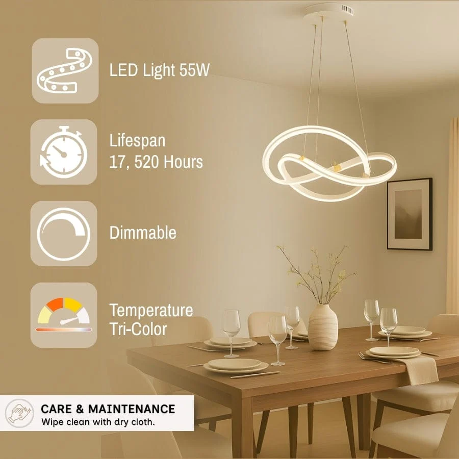 Gres LED Modern Light Fixture - Tricolor - Image 4