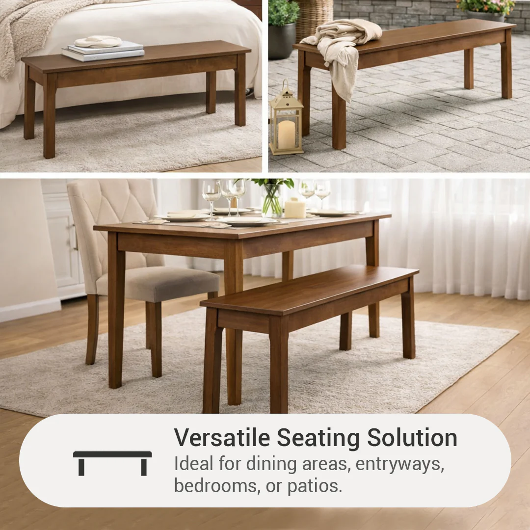 Gunter Wooden Bench - Image 5