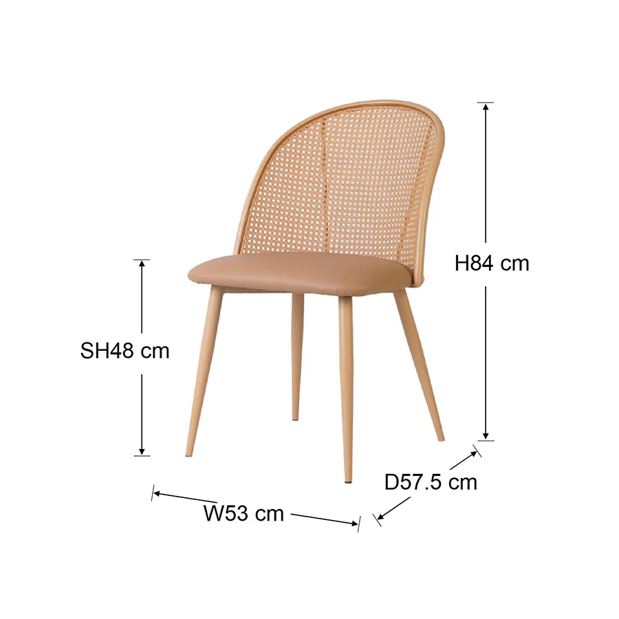 Hadwin Rattan Dining Chair - Image 12