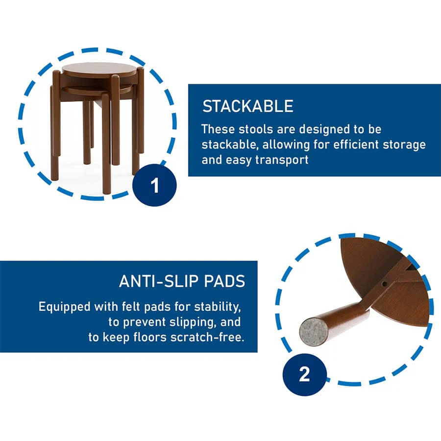 Hana Wooden Stool - Image 16