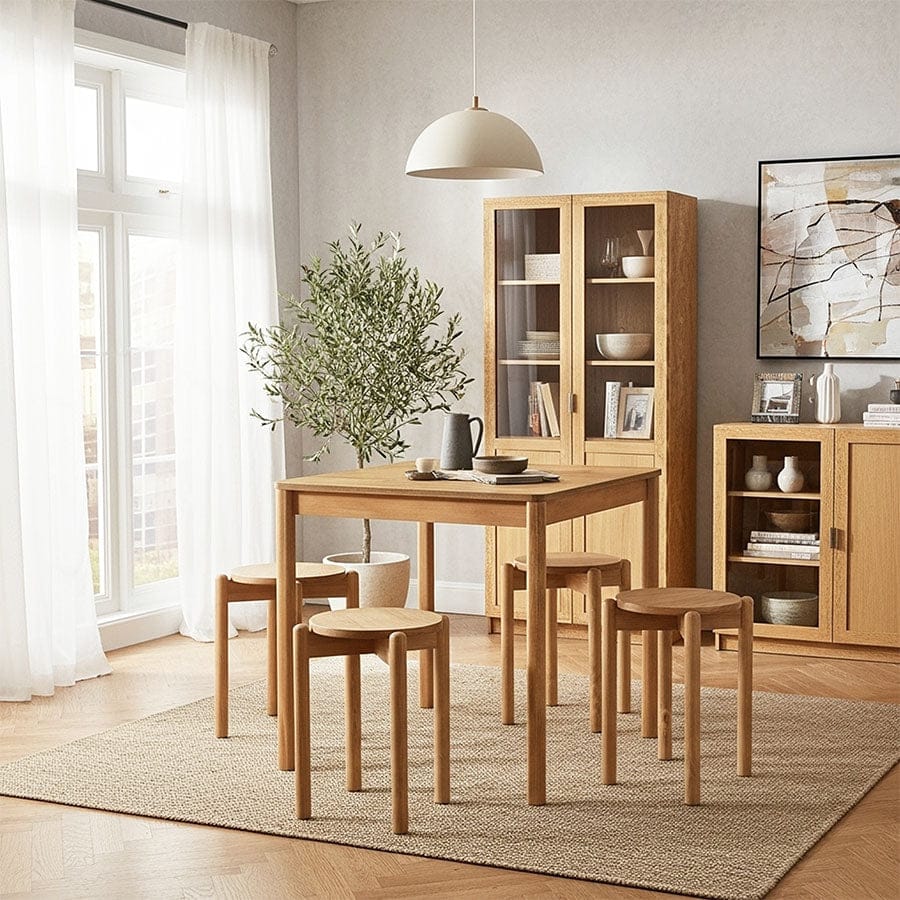 Hana Wooden Stool - Image 3