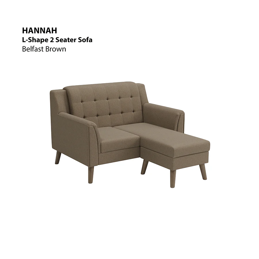Hannah L-shape 2 Seat Sofa