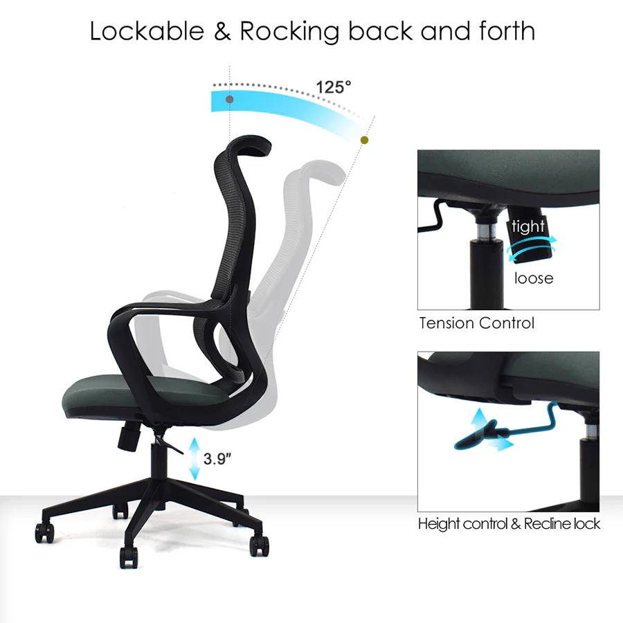 Harlow High Back Office Chair - Image 8