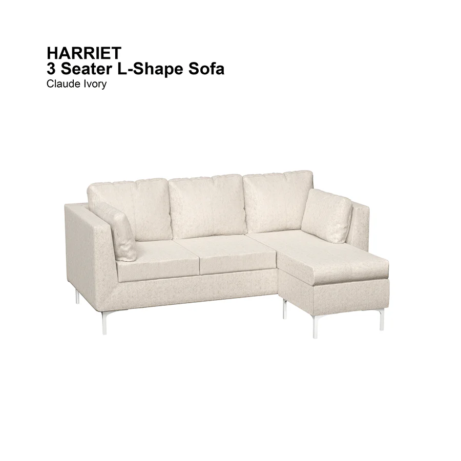 Harriet L-shape 3 Seat Sofa - Image 17