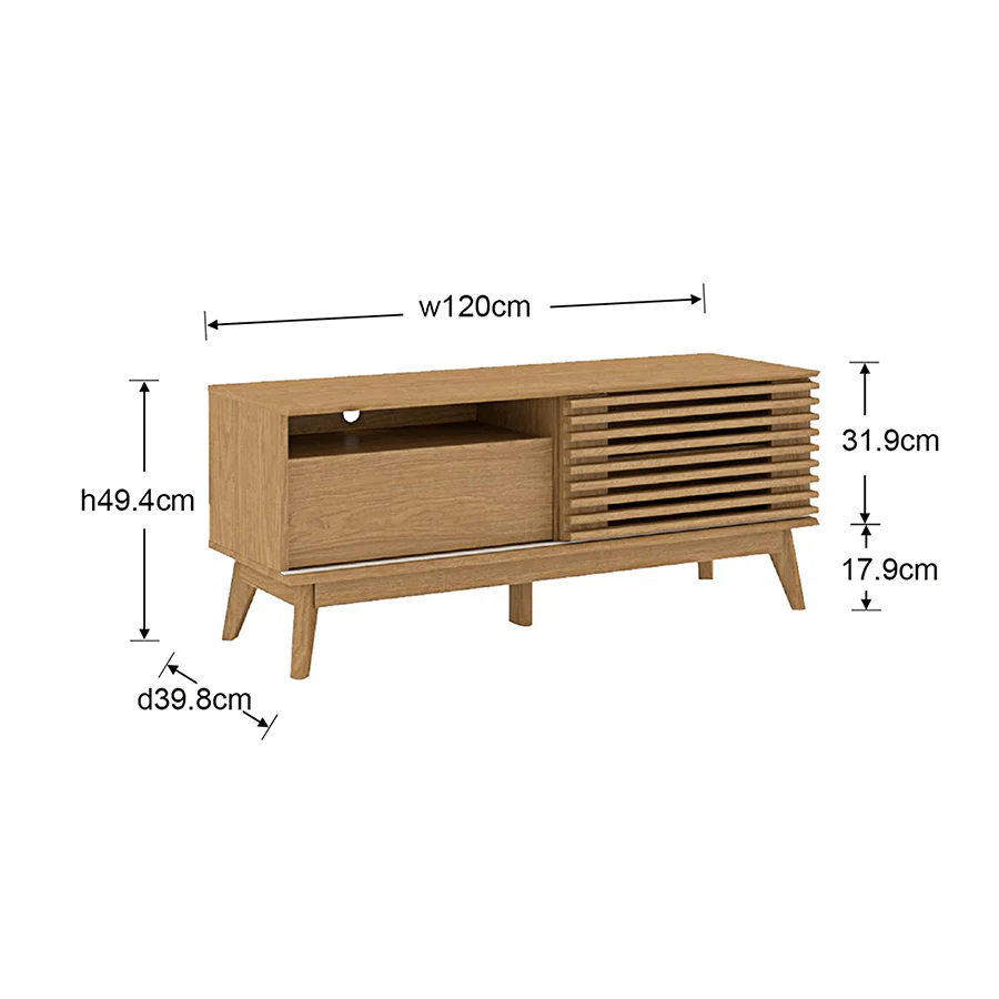 Haru 120 cm TV Cabinet - Image 21