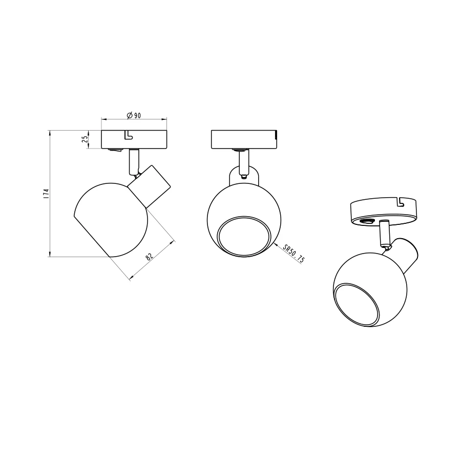 Herma 1-light Spotlight - Image 6