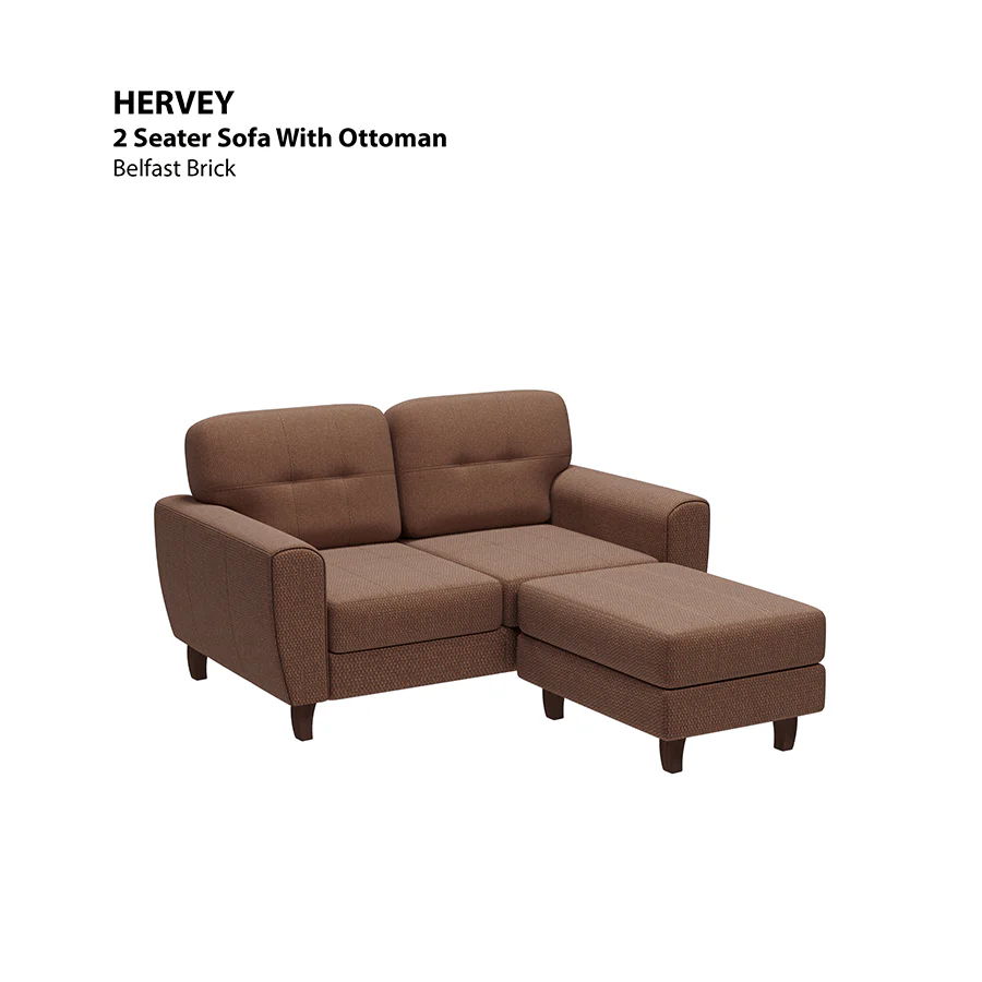 Hervey 2 Seat with Ottoman Sofa - Image 10