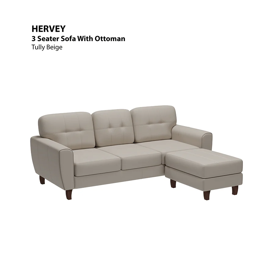 Hervey 3 Seat with Ottoman Sofa - Image 14
