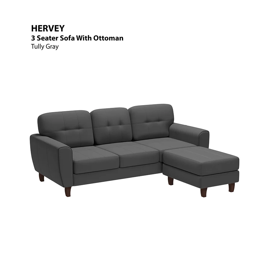 Hervey 3 Seat with Ottoman Sofa - Image 16