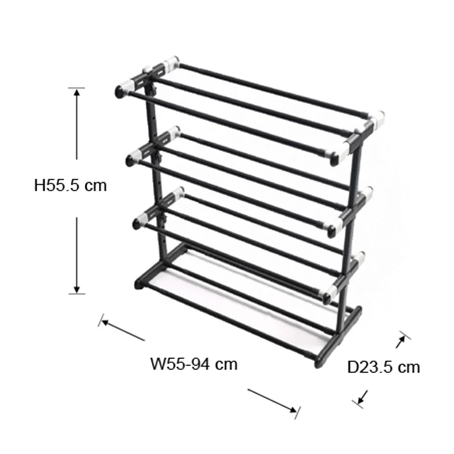 Hilda Extendable 4 Tier Shoe Rack - Image 9