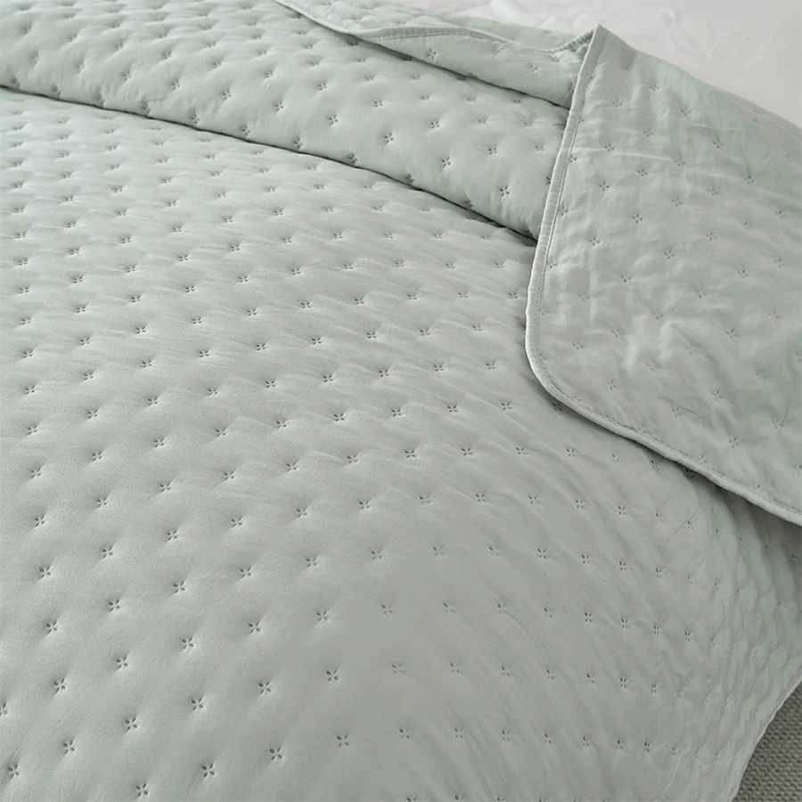 Holly Bedspread - Green - Image 6