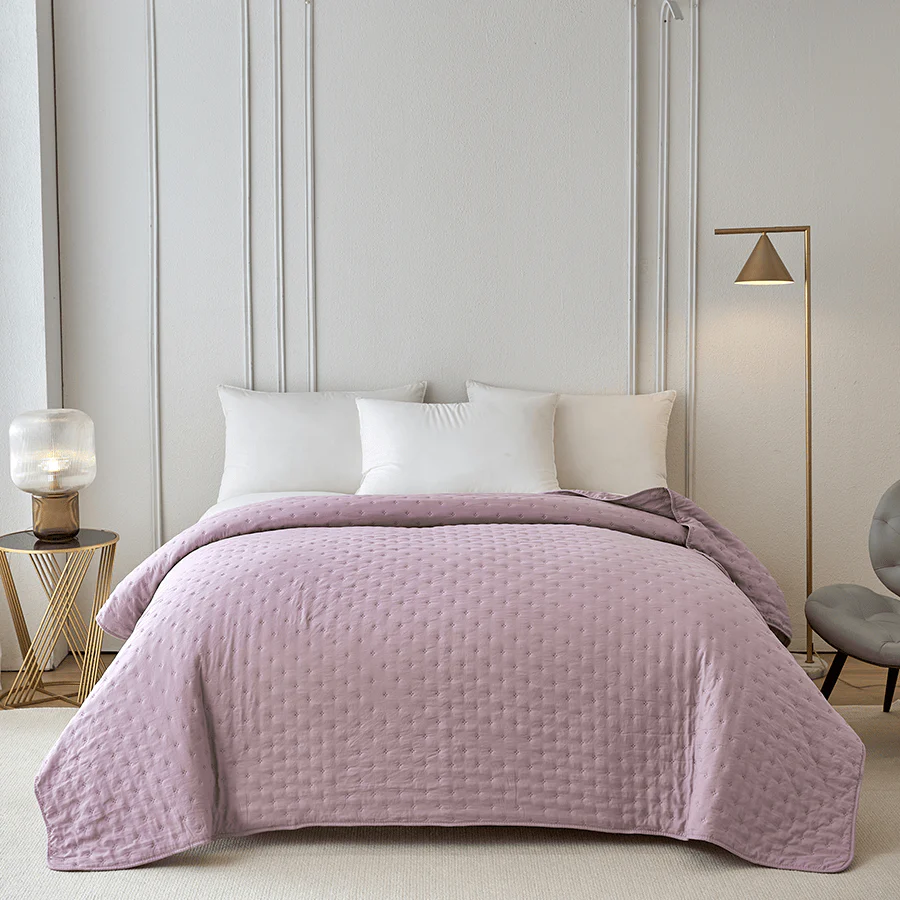 Holly Bedspread - Purple - Image 3