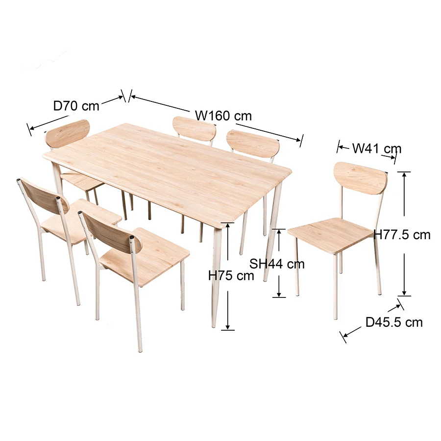 Howard 6 Seater Dining Set - Image 15