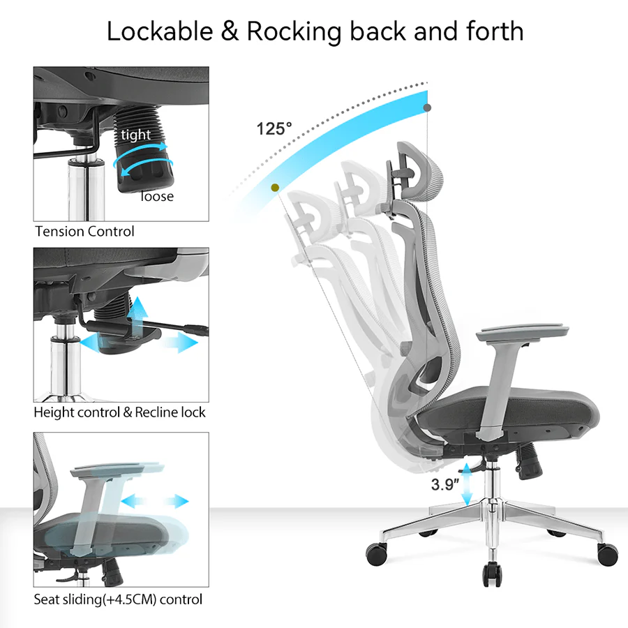 Icon High Back Seat Slide Office Chair - Image 9