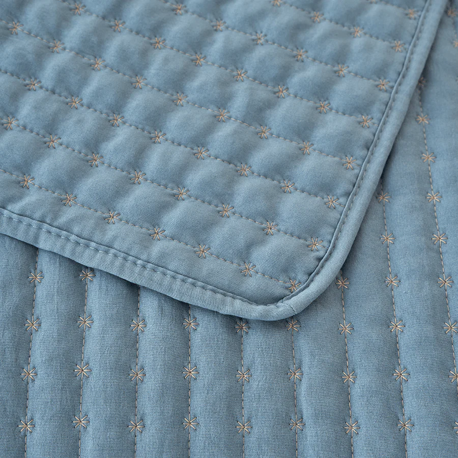Ivy Bedspread - Blue - Image 11