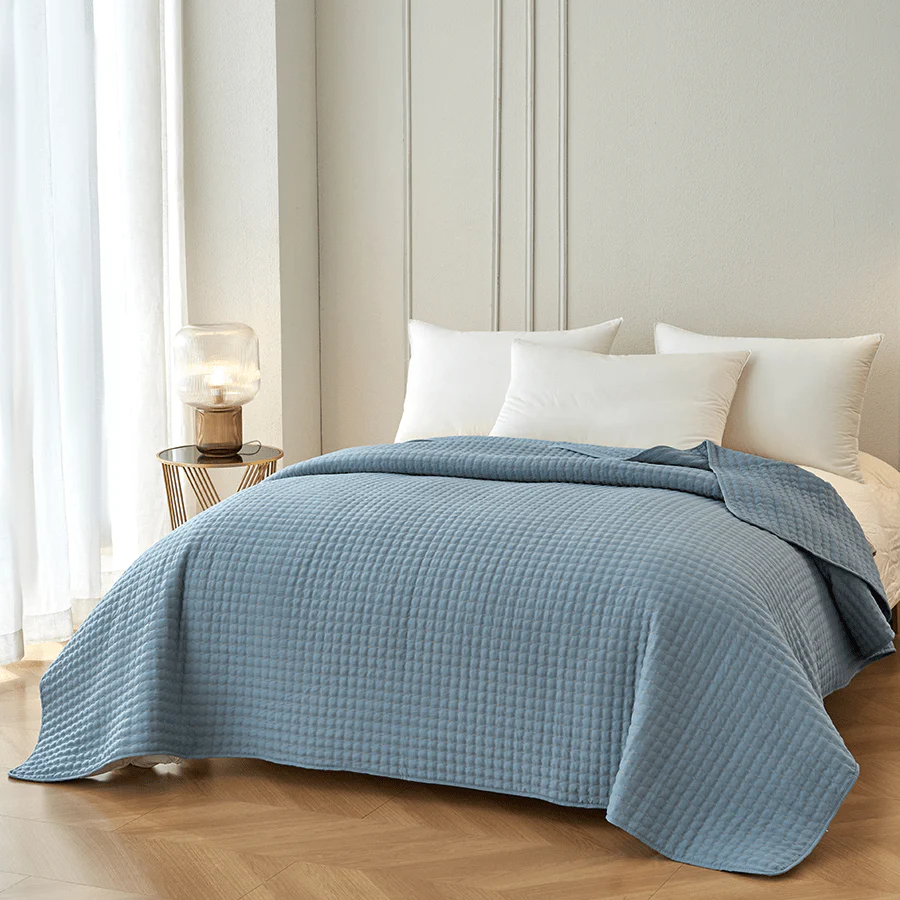 Ivy Bedspread - Blue - Image 4