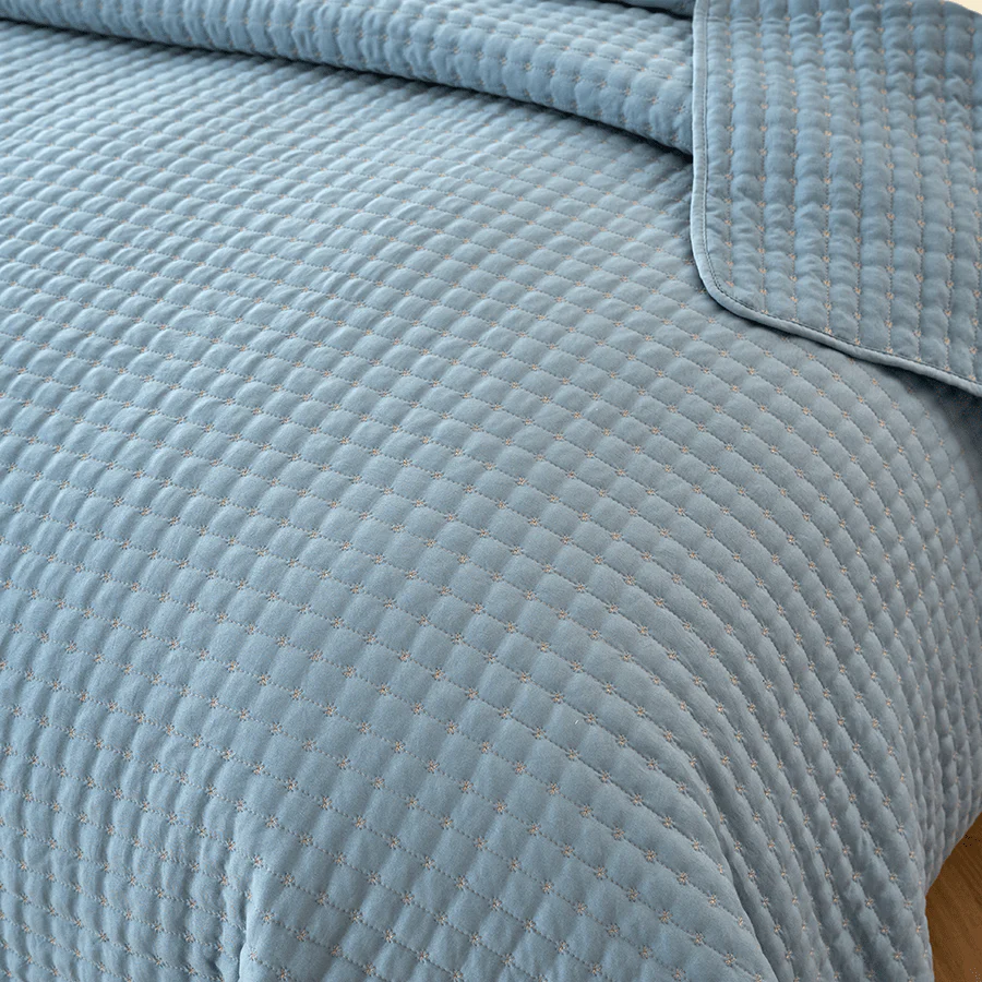 Ivy Bedspread - Blue - Image 6