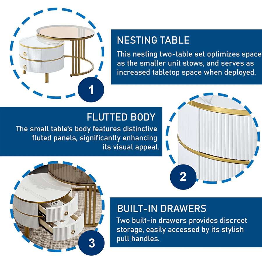 Jaime Nesting Coffee Table - Image 23