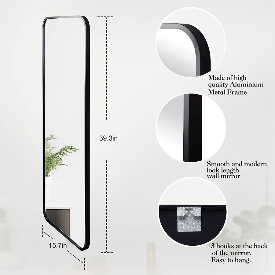 Jensy Rectangle Wall Mirror - Image 6