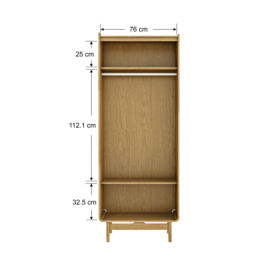 Jimi 2 Door Wardrobe - Image 13