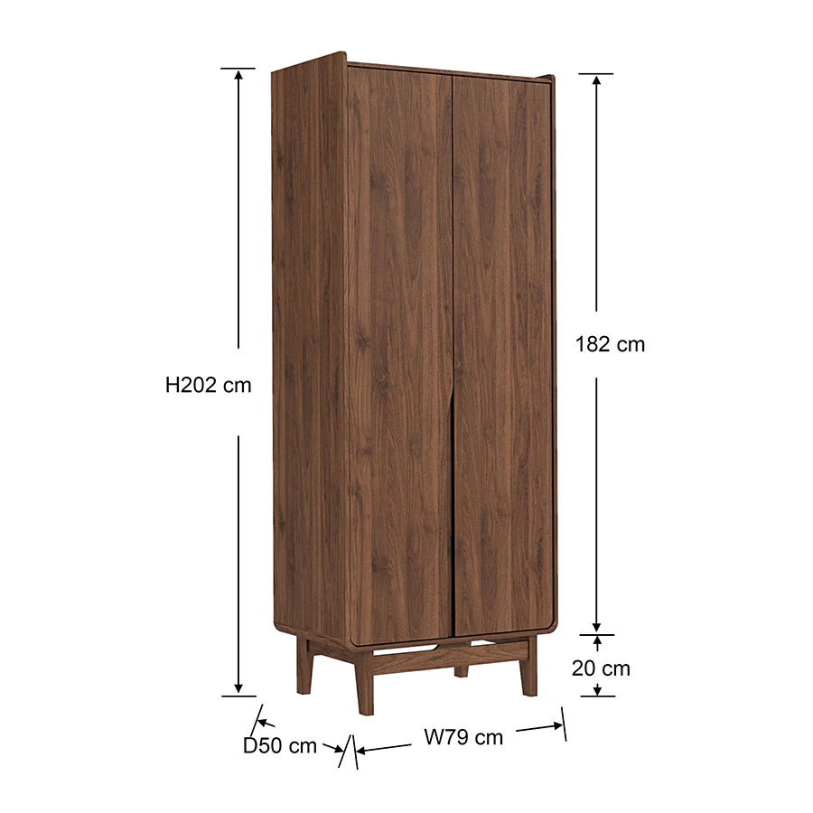 Jimi 2 Door Wardrobe - Image 28