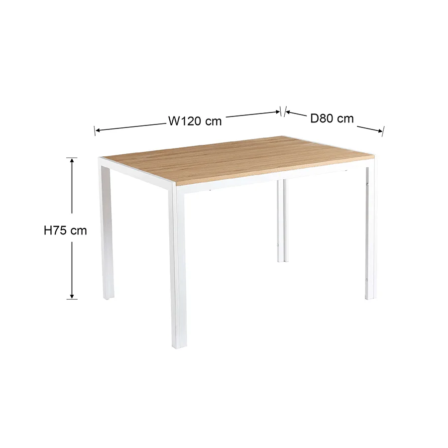 Jimmi 4 Seater Dining Table - Image 11