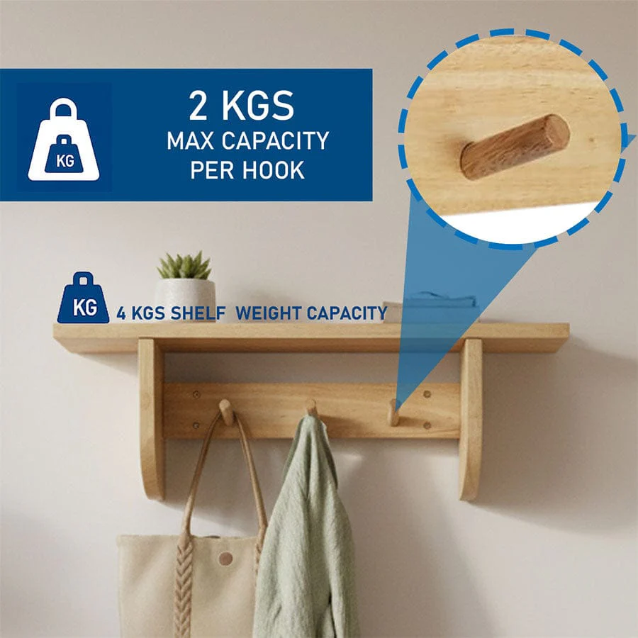 Jules Wall Hook with Shelf - Image 10
