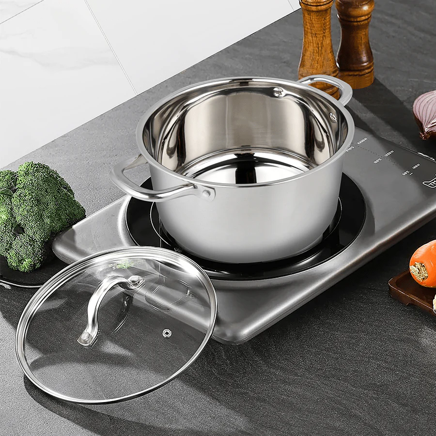 Kai Stainless Steel Soup Pot with Lid - Image 3