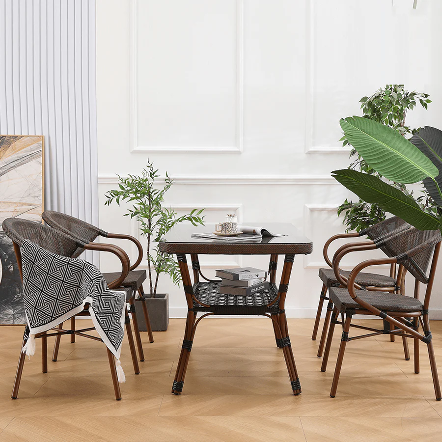 Kairi 4 Seater Outdoor Dining Set - Image 4