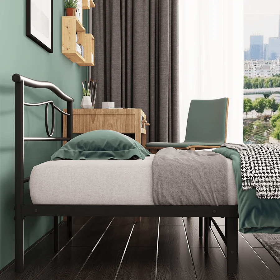 Kenjie Black Metal Bed - Image 4