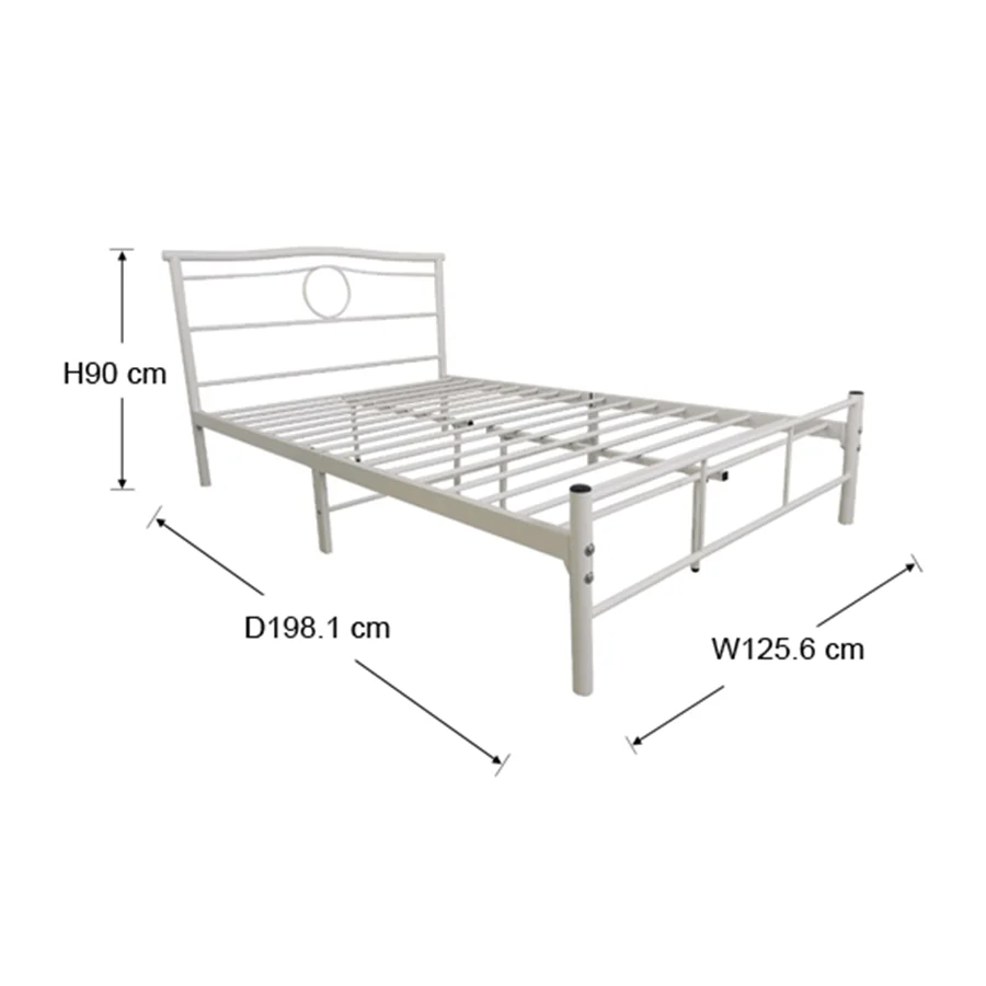 Kenjie White Metal Bed - Image 28