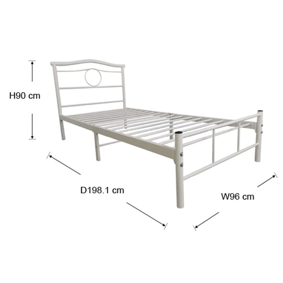 Kenjie White Metal Bed - Image 40