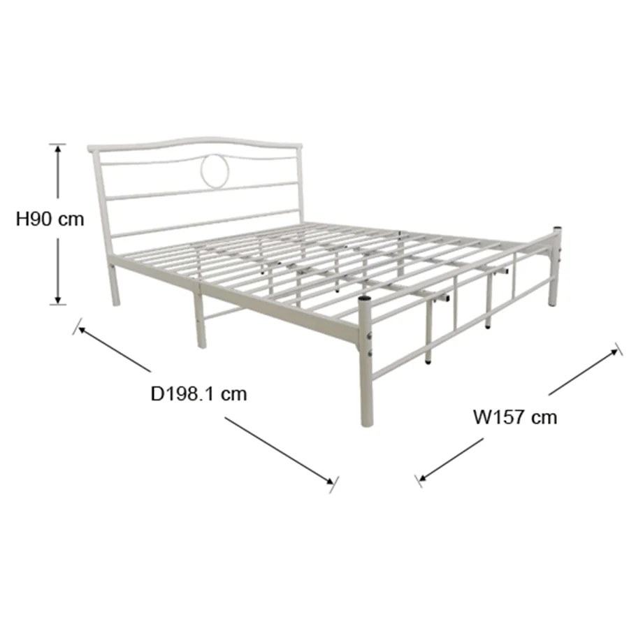 Kenjie White Metal Bed - Image 9