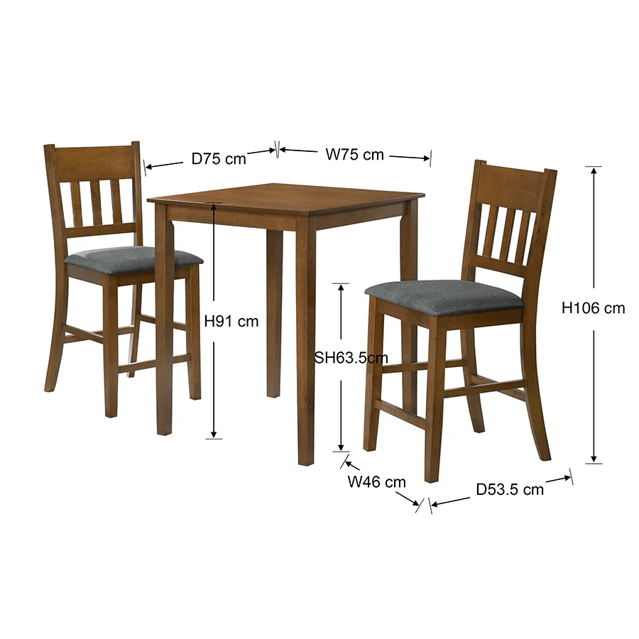 Kieran + Alana 2 Seater Pub Set - Image 13