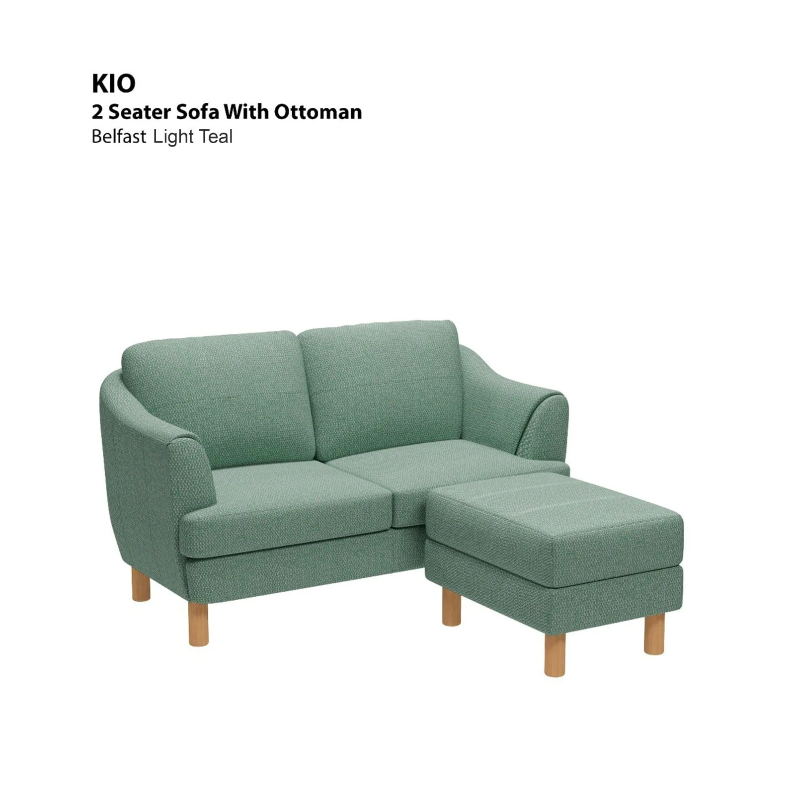 Kio 2 Seat with Ottoman Sofa - Image 11