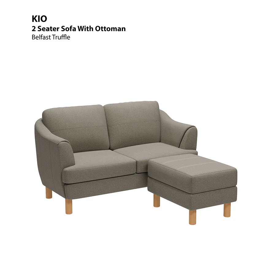 Kio 2 Seat with Ottoman Sofa - Image 12