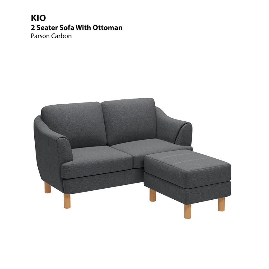 Kio 2 Seat with Ottoman Sofa - Image 6