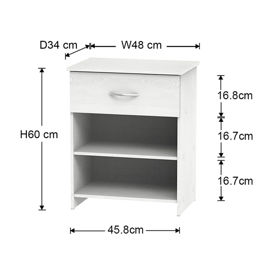 Kirt 1 Drawer Nightstand - Image 14
