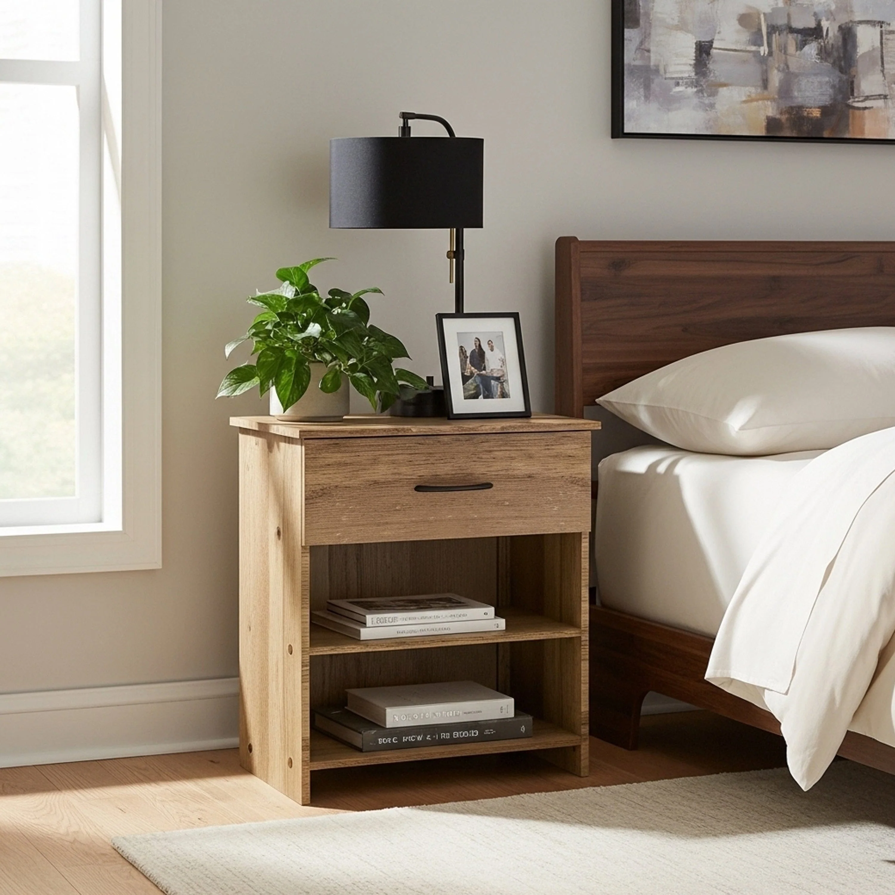 Kirt 1 Drawer Nightstand - Image 16