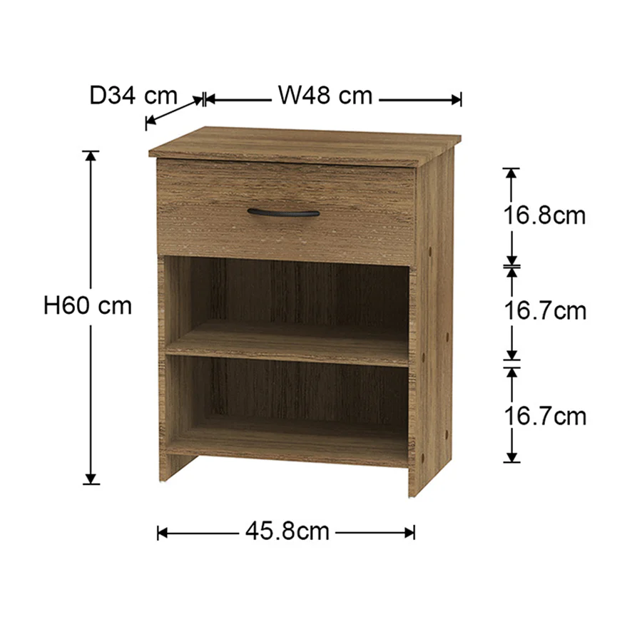 Kirt 1 Drawer Nightstand - Image 28