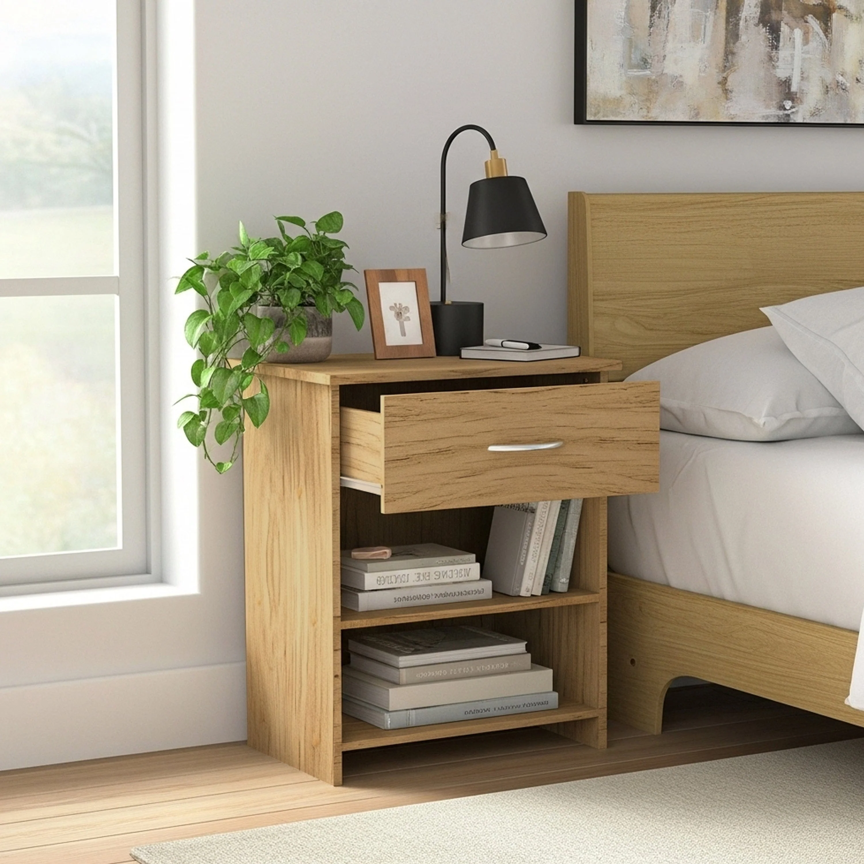 Kirt 1 Drawer Nightstand - Image 31