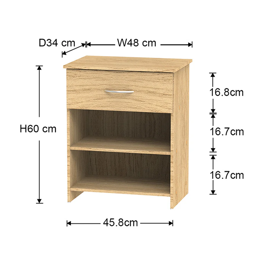 Kirt 1 Drawer Nightstand - Image 42